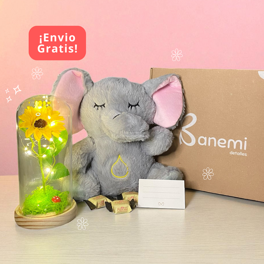 🐘✨ Elefante Sereno: Cúpula Encantada + compañía que abraza y calma