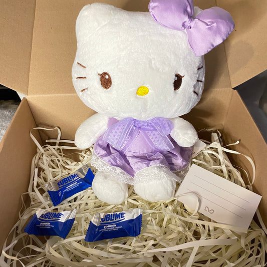 💜 Peluche Hello Kitty Morado