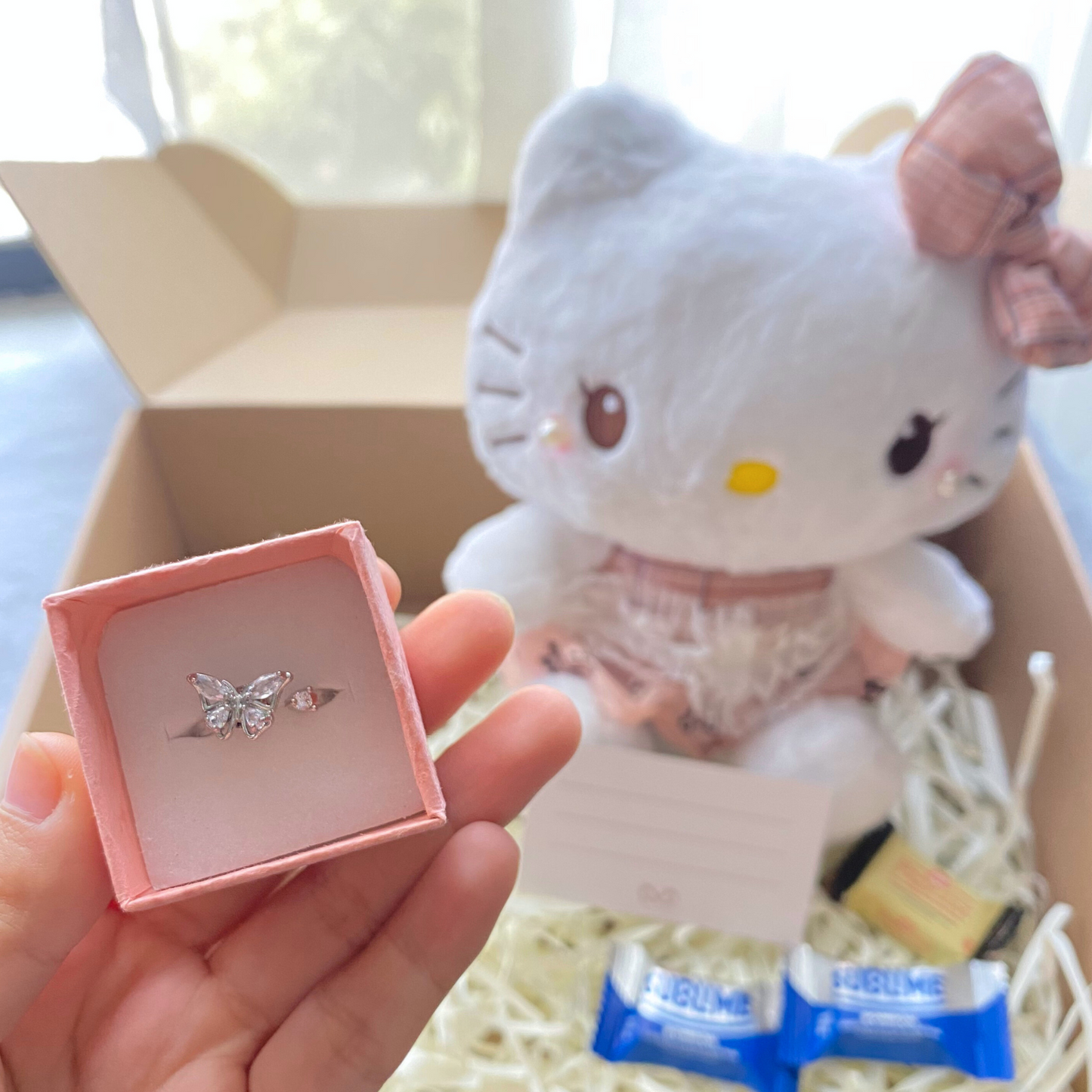 ✨💍 Brillo de Ternura: Peluche + Anillo Giratorio de tu elección