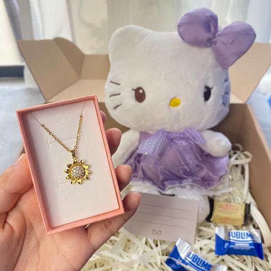 ✨🌸 Luz de Ternura: Peluche + Collar Giratorio de tu elección
