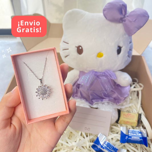 ✨🌸 Luz de Ternura: Peluche + Collar Giratorio de tu elección