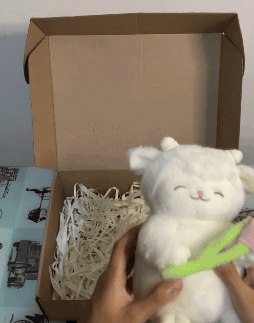 Empaque delicado de regalo en Banemi, con peluches y detalles listos para sorprender.
