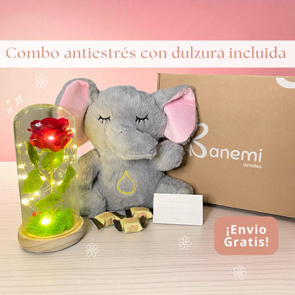 🐘✨ Elefante Sereno: Cúpula Encantada + compañía que abraza y calma