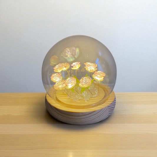 🌹✨ Esfera de Rosas con Luz – Magia en Cada Rincón