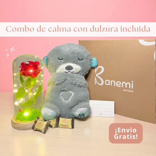 🦦💤 Nutria Serena: Cúpula iluminada + peluche que respira y calma